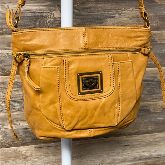 Vintage The Sak Tan Leather Shoulder Bag P12 - Picture 2 of 7